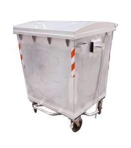1100 Liter Euro Arm Pedal Metal Waste Container
