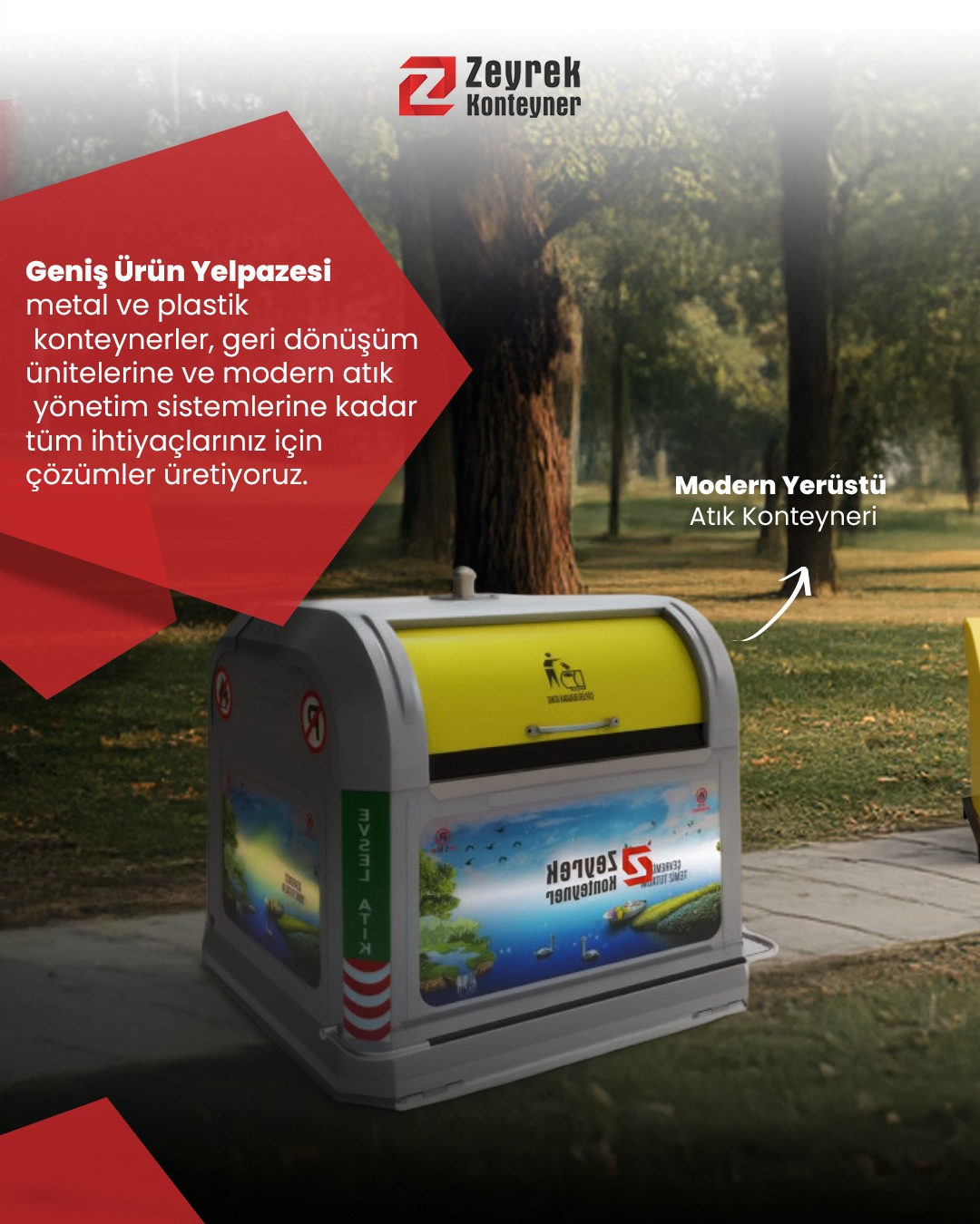 Yerüstü Ve Yeraltı Çöp Konteyneri