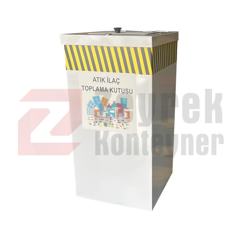 Atık İlaç Toplama Kutusu Kare