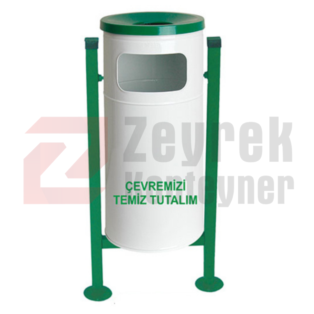 1706 Boyalı Bahçe Çöp Kovası