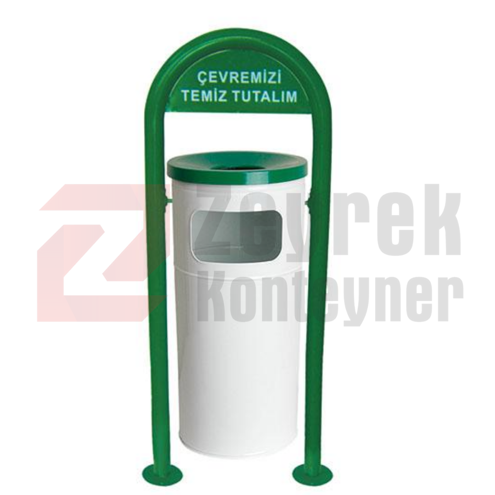 1718 Boyalı Bahçe Çöp Kovası