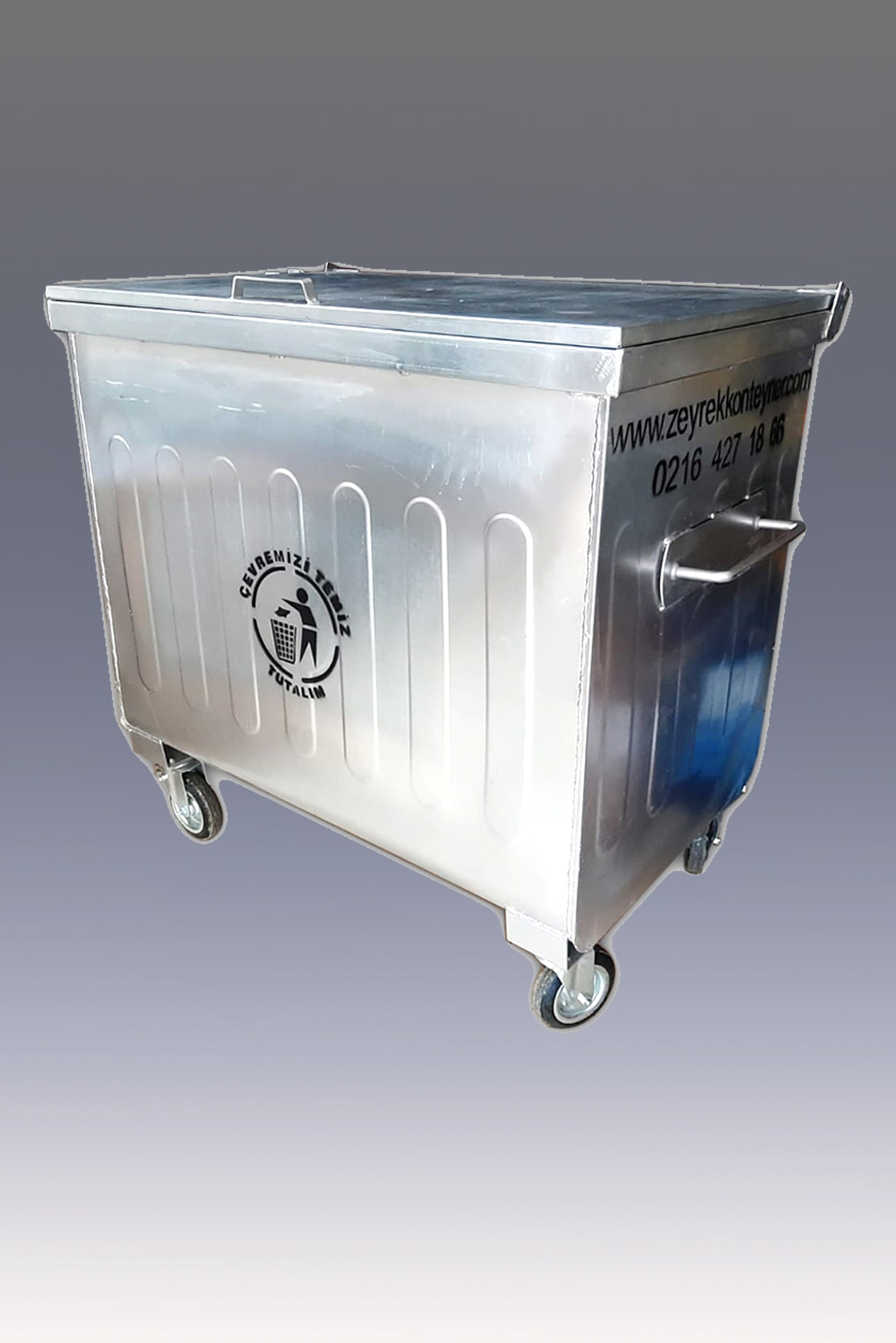 METAL WASTE CONTAINER