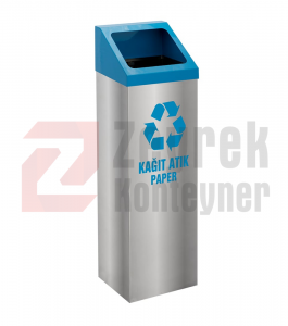 1023 Paslanmaz Tekli Sıfır Atık Geri Dönüşüm Kovası